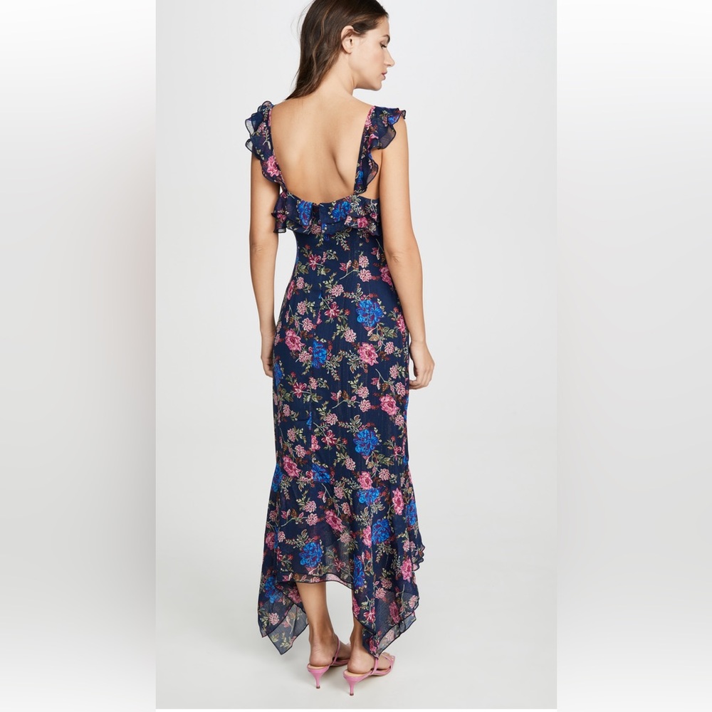 Wayf Issy Ruffle Strap Midi Dress - Picture 3 of 3